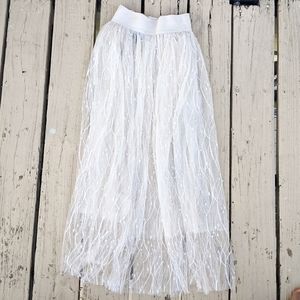 Forever 21 White Pearl Fairy Skirt